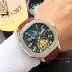 Fake Patek Philippe Aquanaut Moon phase Watches - White Dial Brown Rubber Band (4)_th.jpg